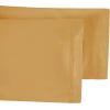 Superior Egyptian Cotton Standard Pillowcases, 650 Thread Count, 2-Pieces, Plum(Gold)