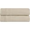 Superior Egyptian Cotton Standard Pillowcases, 650 Thread Count, 2-Pieces, Plum(Ivory)
