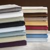 Superior Egyptian Cotton Standard Pillowcases, 650 Thread Count, 2-Pieces, Plum(Light Blue)