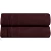 Superior Egyptian Cotton Standard Pillowcases, 650 Thread Count, 2-Pieces, Plum(Plum)