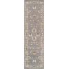 Superior Elegant Kingfield Collection Area Rug, 8mm Pile Height with Jute Backing, Classic Bordered Rug Design, Anti-Static, Water-Repellent Rugs – Black, 2’7″ x 8′ Runner(Slate)