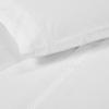 Superior Embroidered Cotton Bed Sheet Set, 1 Elastic Deep Pocket Fitted Sheet, 1 Flat Sheet, 2 Pillowcases, Daily Soft Sheets, Luxury, Elegant Design, Moonlawn Collection, Queen, White-Gold(White-white)