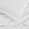 Superior Embroidered Cotton Bed Sheet Set, 1 Elastic Deep Pocket Fitted Sheet, 1 Flat Sheet, 2 Pillowcases, Daily Soft Sheets, Luxury, Elegant Design, Moonlawn Collection, Queen, White-Gold(White-white)
