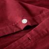 Superior Extra Soft All Season 100% Brushed Cotton Flannel Solid Bedding Duvet Cover Set – Ivory, King/California King Size(Burgundy)
