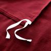 Superior Extra Soft All Season 100% Brushed Cotton Flannel Solid Bedding Duvet Cover Set – Ivory, King/California King Size(Burgundy)