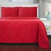 Superior Extra Soft All Season 100% Brushed Cotton Flannel Solid Bedding Duvet Cover Set – Ivory, King/California King Size(Burgundy Trellis)