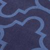 Superior Extra Soft All Season 100% Brushed Cotton Flannel Solid Bedding Duvet Cover Set – Ivory, King/California King Size(Navy Blue Trellis)