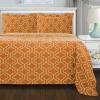 Superior Extra Soft All Season 100% Brushed Cotton Flannel Solid Bedding Duvet Cover Set – Ivory, King/California King Size(Pumpkin Trellis)