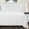 Superior Extra Soft All Season 100% Brushed Cotton Flannel Solid Bedding Duvet Cover Set – Ivory, King/California King Size(White)