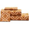 Superior Extra Soft All Season 100% Brushed Cotton Flannel Solid Bedding Sheet Set with Deep Pockets Fitted Sheet – Navy Blue, King Size(Pumpkin Trellis)