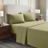 Superior Extra Soft All Season 100% Brushed Cotton Flannel Solid Bedding Sheet Set with Deep Pockets Fitted Sheet – Navy Blue, King Size(Sage)