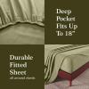 Superior Extra Soft All Season 100% Brushed Cotton Flannel Solid Bedding Sheet Set with Deep Pockets Fitted Sheet – Navy Blue, King Size(Sage)
