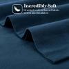 Superior Flannel Cotton Pillowcase Bedding Set, Set Includes: 2 Pillow Covers, Solid Contemporary Bedroom Accent, Modern Traditional Soft, Breathable and Plush, Standard, Navy Blue(Navy Blue)