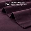 Superior Flannel Cotton Pillowcase Bedding Set, Set Includes: 2 Pillow Covers, Solid Contemporary Bedroom Accent, Modern Traditional Soft, Breathable and Plush, Standard, Navy Blue(Purple)