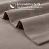 Superior Flannel Cotton Pillowcase Bedding Set, Set Includes: 2 Pillow Covers, Solid Contemporary Bedroom Accent, Modern Traditional Soft, Breathable and Plush, Standard, Navy Blue(Grey)