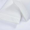 Superior Flannel Cotton Pillowcase Bedding Set, Set Includes: 2 Pillow Covers, Solid Contemporary Bedroom Accent, Modern Traditional Soft, Breathable and Plush, Standard, Navy Blue(White)