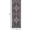 Superior Floral Medallion Washable Rug, Cotton Backing, Pet & Kid Friendly, Easy Care, Modern Rugs for Entry, Living Room, Kitchen, Bedroom, Low Pile Area Rug, Cardinal Collection, 3′ x 5′, Red(Flamingo – Black)