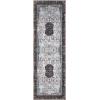 Superior Floral Medallion Washable Rug, Cotton Backing, Pet & Kid Friendly, Easy Care, Modern Rugs for Entry, Living Room, Kitchen, Bedroom, Low Pile Area Rug, Cardinal Collection, 3′ x 5′, Red(Sparrow – Cream – Z)