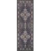 Superior Floral Medallion Washable Rug, Cotton Backing, Pet & Kid Friendly, Easy Care, Modern Rugs for Entry, Living Room, Kitchen, Bedroom, Low Pile Area Rug, Cardinal Collection, 3′ x 5′, Red(Flamingo – Black)