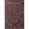 Superior Floral Medallion Washable Rug, Cotton Backing, Pet & Kid Friendly, Easy Care, Modern Rugs for Entry, Living Room, Kitchen, Bedroom, Low Pile Area Rug, Cardinal Collection, 3′ x 5′, Red(Cardinal – Red)