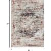 Superior Floral Medallion Washable Rug, Cotton Backing, Pet & Kid Friendly, Easy Care, Modern Rugs for Entry, Living Room, Kitchen, Bedroom, Low Pile Area Rug, Cardinal Collection, 3′ x 5′, Red(Canary – Cream)
