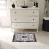 Superior Floral Medallion Washable Rug, Cotton Backing, Pet & Kid Friendly, Easy Care, Modern Rugs for Entry, Living Room, Kitchen, Bedroom, Low Pile Area Rug, Cardinal Collection, 3′ x 5′, Red(Sparrow – Cream)