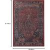 Superior Floral Medallion Washable Rug, Cotton Backing, Pet & Kid Friendly, Easy Care, Modern Rugs for Entry, Living Room, Kitchen, Bedroom, Low Pile Area Rug, Cardinal Collection, 3′ x 5′, Red(Cardinal – Red)