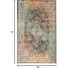 Superior Floral Nova Area Rug, 4′ x 5′ 7″, Multicolor