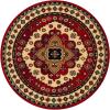 Superior Folk Diamond Rustic Eclectic Bohemian Power-Loomed Indoor Area Rug, 3′ x 5′, Red(Red Multi – Z)