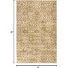 Superior Folk Diamond Rustic Eclectic Bohemian Power-Loomed Indoor Area Rug, 3′ x 5′, Red(Sage)