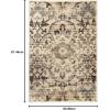 Superior Folk Diamond Rustic Eclectic Bohemian Power-Loomed Indoor Area Rug, 3′ x 5′, Red(Slate)