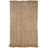 Superior Fringed Bohemian Jute Area Rug, 6′ x 9′, Natural(6″ x 72″ (Rectangular))