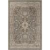 Superior Hailsham Collection Area Rug for Living Room Bedroom Office Kitchen Dining Washable Rugs Foam Backing Glendale Collection, 4′ x 6′, Grey