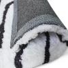 Superior Hand Woven and Soft Shag Rug Carelton Collection, White/Grey, 5 feet by 8 feet (5′ x 8′)(White & Grey)
