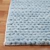 Superior Hand-Braided Wool Indoor Large Area Rug, Rustic Style, Home Floor Decor for Living Room, Kitchen, Dining, Bedroom, Dorm, Office, Nursery, Cotton Backing, Aero Collection, Light Blue, 8′ x 10′(Light Blue)