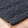 Superior Hand-Braided Wool Indoor Large Area Rug, Rustic Style, Home Floor Decor for Living Room, Kitchen, Dining, Bedroom, Dorm, Office, Nursery, Cotton Backing, Aero Collection, Light Blue, 8′ x 10′(Black)