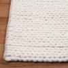 Superior Hand-Braided Wool Indoor Large Area Rug, Rustic Style, Home Floor Decor for Living Room, Kitchen, Dining, Bedroom, Dorm, Office, Nursery, Cotton Backing, Aero Collection, Light Blue, 8′ x 10′(Off White)