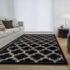 Superior Handmade Indoor Area Rug with Fringes, Reversible Floor Decor for Office, Living Room, Dining, Kitchen Floors, Bedroom, Entry, Handwoven Rugs, Bohemian Jute Collection, 3′ x 5′, Natural Jute(Black – Z)