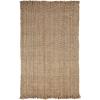 Superior Handmade Indoor Area Rug with Fringes, Reversible Floor Decor for Office, Living Room, Dining, Kitchen Floors, Bedroom, Entry, Handwoven Rugs, Bohemian Jute Collection, 3′ x 5′, Natural Jute(Natural)