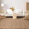 Superior Handmade Indoor Area Rug with Fringes, Reversible Floor Decor for Office, Living Room, Dining, Kitchen Floors, Bedroom, Entry, Handwoven Rugs, Bohemian Jute Collection, 3′ x 5′, Natural Jute(Natural – Z)