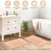 Superior Heavyweight Cotton Bath Mats, Bath Rugs For Bathroom Accessories, Washable Rug For Shower, Bath, Toilet, Modern Decor, No Backing, Luxury Hotel And Spa Quality, Set of 2, 22″ x 35″, Taupe(Peach)