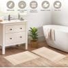 Superior Heavyweight Cotton Bath Mats, Bath Rugs For Bathroom Accessories, Washable Rug For Shower, Bath, Toilet, Modern Decor, No Backing, Luxury Hotel And Spa Quality, Set of 2, 22″ x 35″, Taupe(Ivory)