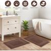 Superior Heavyweight Cotton Bath Mats, Bath Rugs For Bathroom Accessories, Washable Rug For Shower, Bath, Toilet, Modern Decor, No Backing, Luxury Hotel And Spa Quality, Set of 2, 22″ x 35″, Taupe(Mocha)