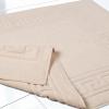 Superior Heavyweight Cotton Bath Mats, Bath Rugs For Bathroom Accessories, Washable Rug For Shower, Bath, Toilet, Modern Decor, No Backing, Luxury Hotel And Spa Quality, Set of 2, 22″ x 35″, Taupe(Ivory)