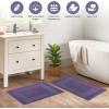 Superior Heavyweight Cotton Bath Mats, Bath Rugs For Bathroom Accessories, Washable Rug For Shower, Bath, Toilet, Modern Decor, No Backing, Luxury Hotel And Spa Quality, Set of 2, 22″ x 35″, Taupe(Royal Purple)