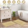 Superior Heavyweight Cotton Bath Mats, Bath Rugs For Bathroom Accessories, Washable Rug For Shower, Bath, Toilet, Modern Decor, No Backing, Luxury Hotel And Spa Quality, Set of 2, 22″ x 35″, Taupe(Canary)