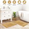 Superior Heavyweight Cotton Bath Mats, Bath Rugs For Bathroom Accessories, Washable Rug For Shower, Bath, Toilet, Modern Decor, No Backing, Luxury Hotel And Spa Quality, Set of 2, 22″ x 35″, Taupe(Gold)