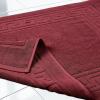 Superior Heavyweight Cotton Bath Mats, Bath Rugs For Bathroom Accessories, Washable Rug For Shower, Bath, Toilet, Modern Decor, No Backing, Luxury Hotel And Spa Quality, Set of 2, 22″ x 35″, Taupe(Burgundy)