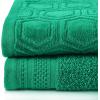 Superior Honeycomb 100% Cotton 500 GSM 12 Piece Bath Towel Set, 6 Washcloths, 4 Hand, 2 Bath Towels, Ideal for Bathroom, Kitchen or Beach, Quick Dry, Jacquard and Solid, Mid-Weight, Navy Peony(Sage)