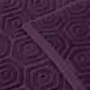 Superior Honeycomb 100% Cotton 500 GSM 12 Piece Bath Towel Set, 6 Washcloths, 4 Hand, 2 Bath Towels, Ideal for Bathroom, Kitchen or Beach, Quick Dry, Jacquard and Solid, Mid-Weight, Navy Peony(Black)